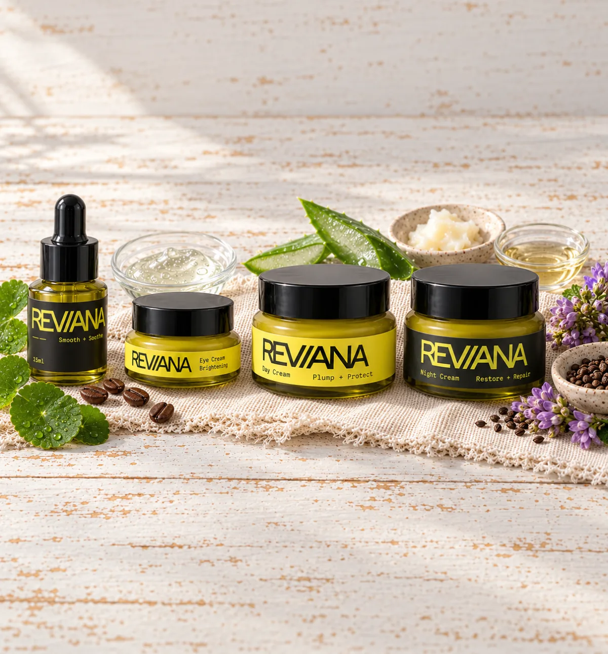 Complete Ritual product and ingredient flatlay