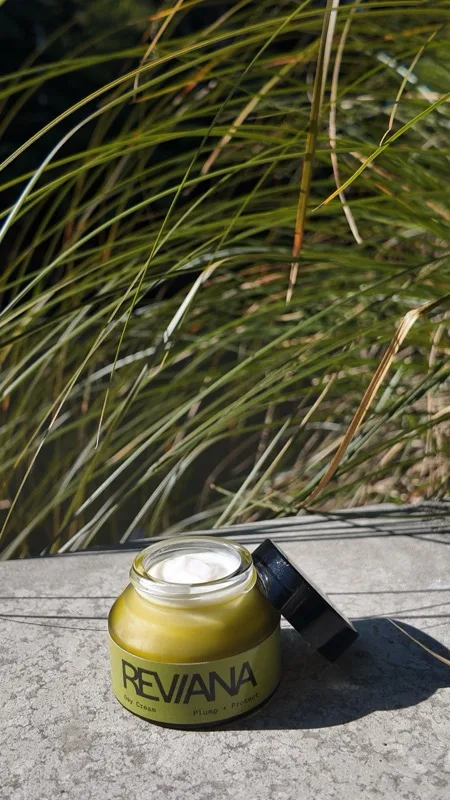 Moisture Locking Day Cream — product and lifestyle photograph