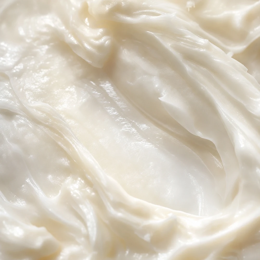 Pearl-white eye cream texture
