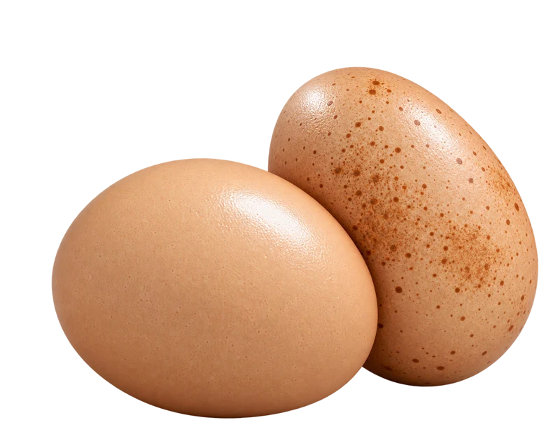 Smooth and speckled eggs: an illustration of uneven tone